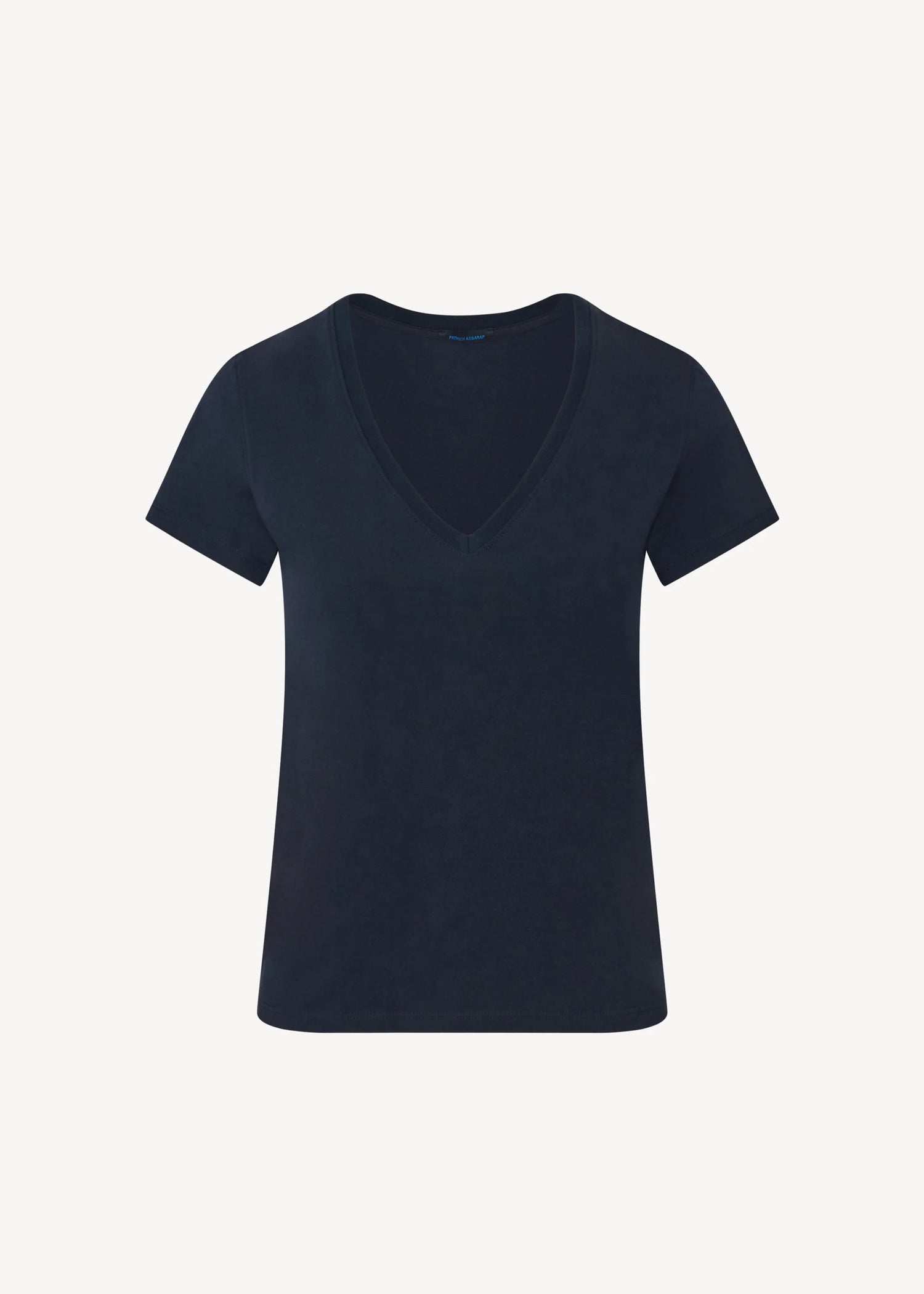🇨🇦 Patrick Assaraf Iconic Pima Cotton Stretch Slim V-Neck T-Shirt