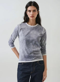 Patrick Assaraf Reverse Spray Pima Cotton T-Shirt