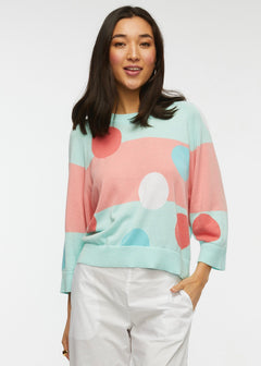 Zaket & Plover Spot Stripe Sweater