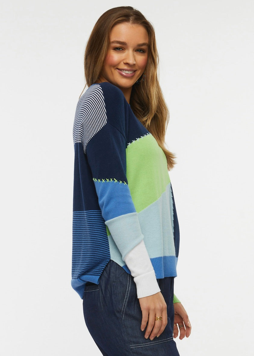 Zaket and Plover Patchwork Sweater