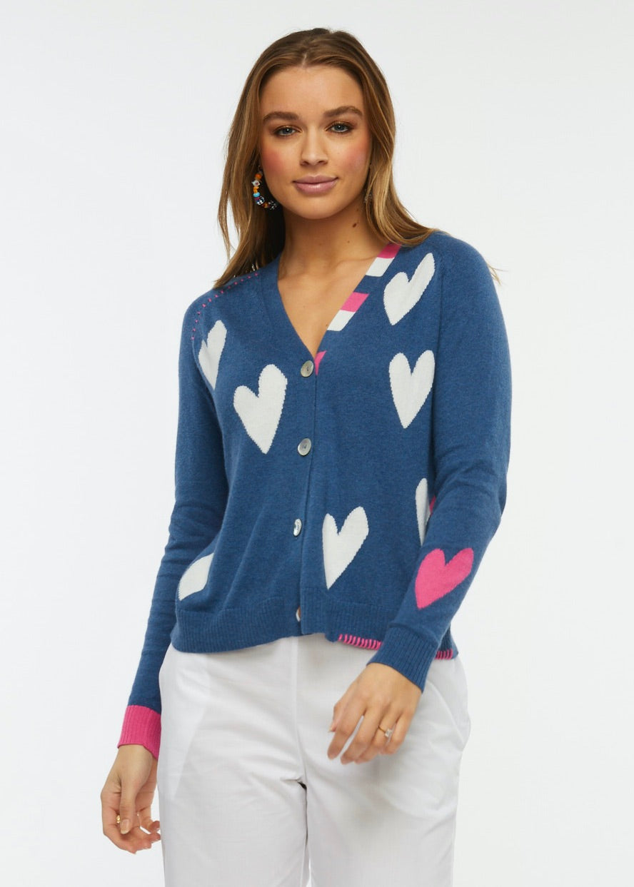 Zaket and Plover Hearts Cardigan
