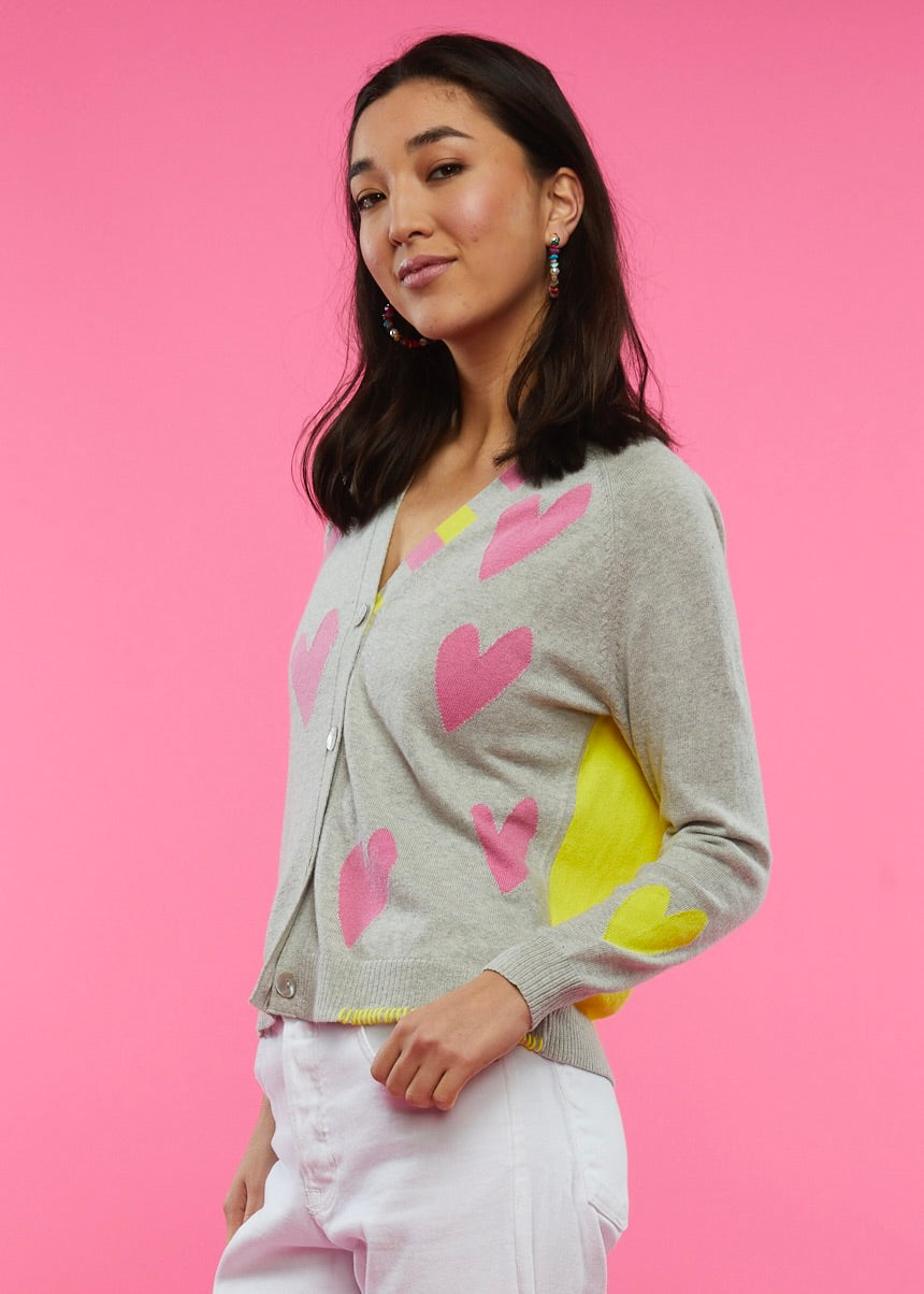 Zaket and Plover Hearts Cardigan