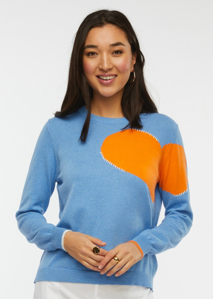 Zaket and Plover Love Patch Sweater