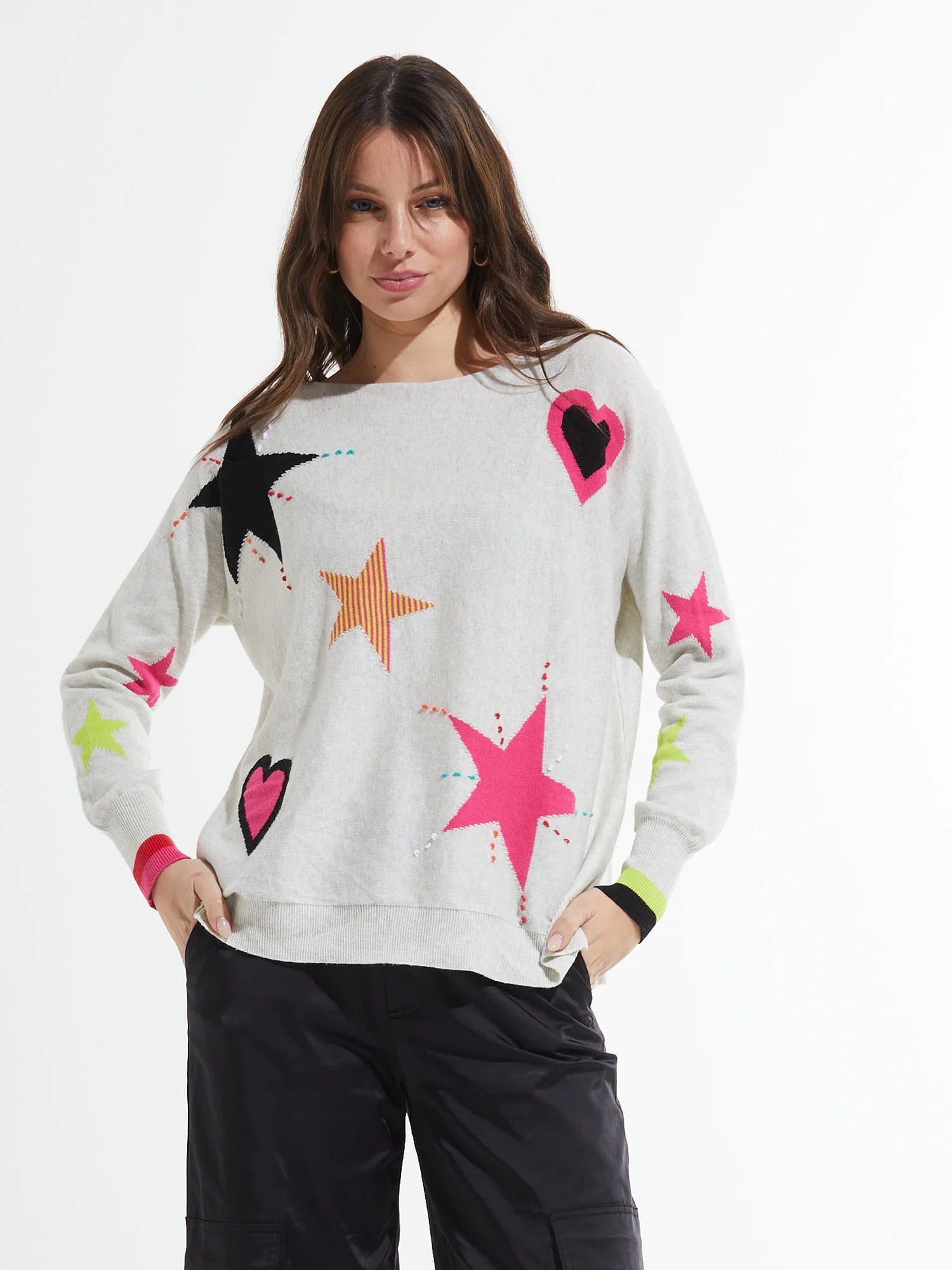 Zaket & Plover Hearts And Stars Sweater