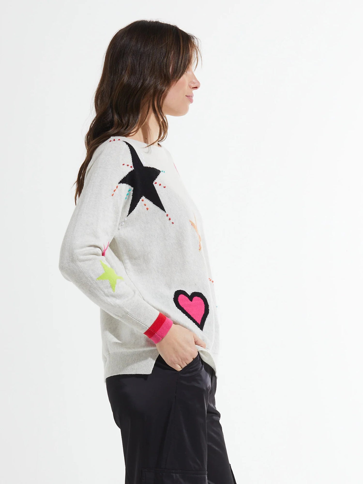 Zaket & Plover Hearts And Stars Sweater