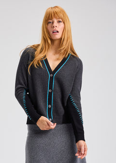 Zaket & Plover Panelled Cardigan