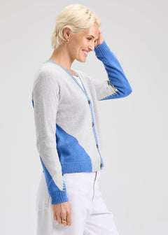Zaket & Plover Panelled Cardigan