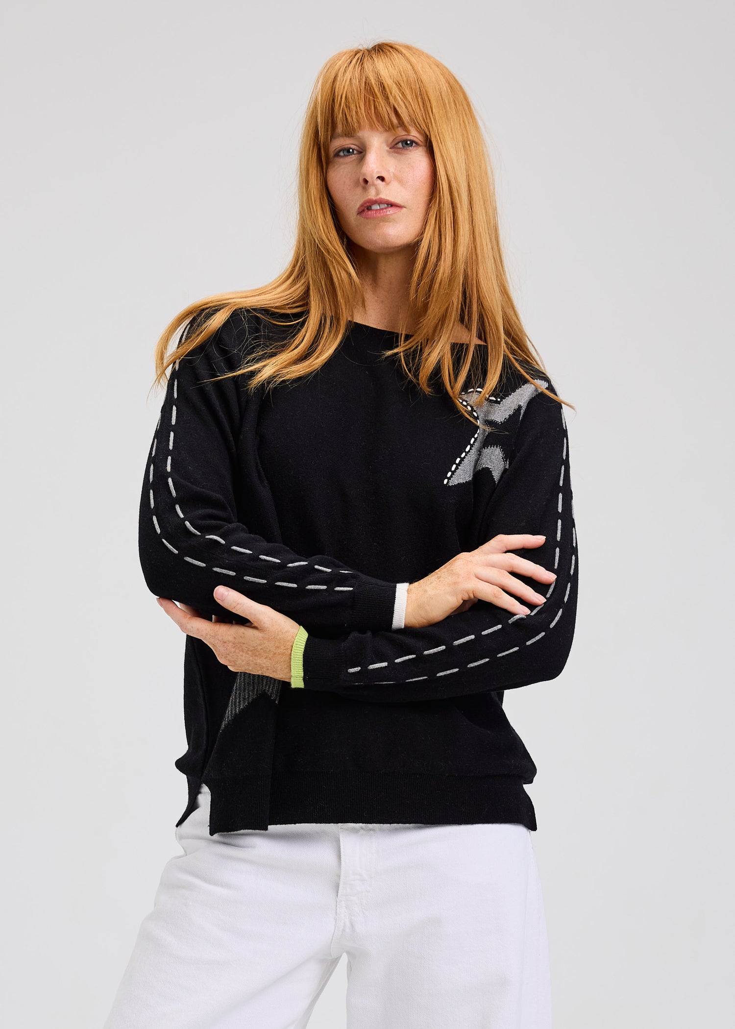 Zaket & Plover Threaded Star Sweater