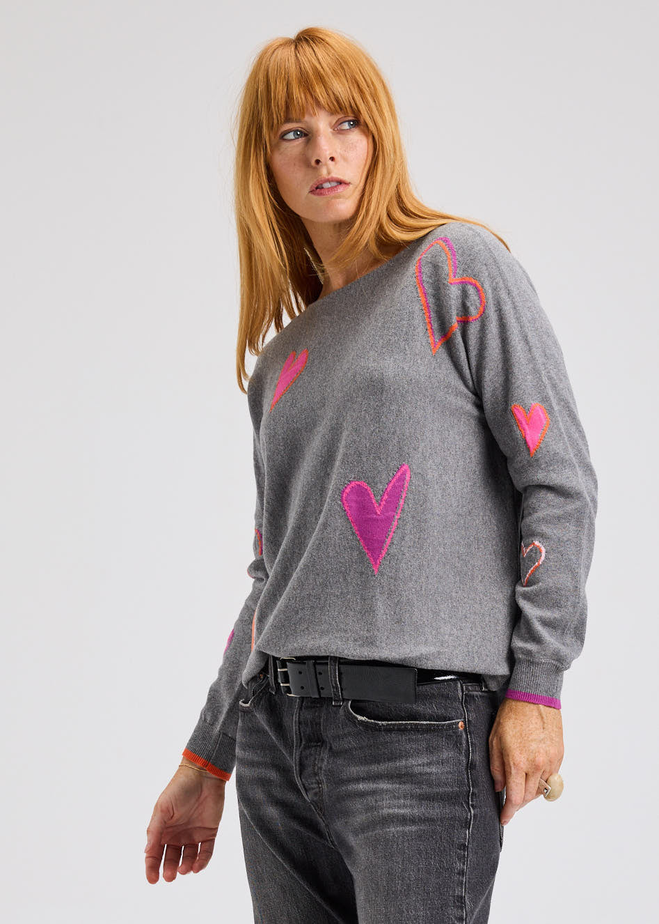 Zaket & Plover Intarsia Hearts Sweater
