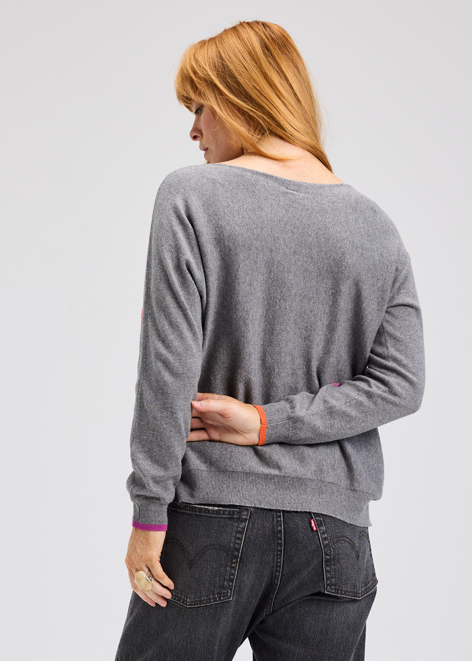 Zaket & Plover Intarsia Hearts Sweater
