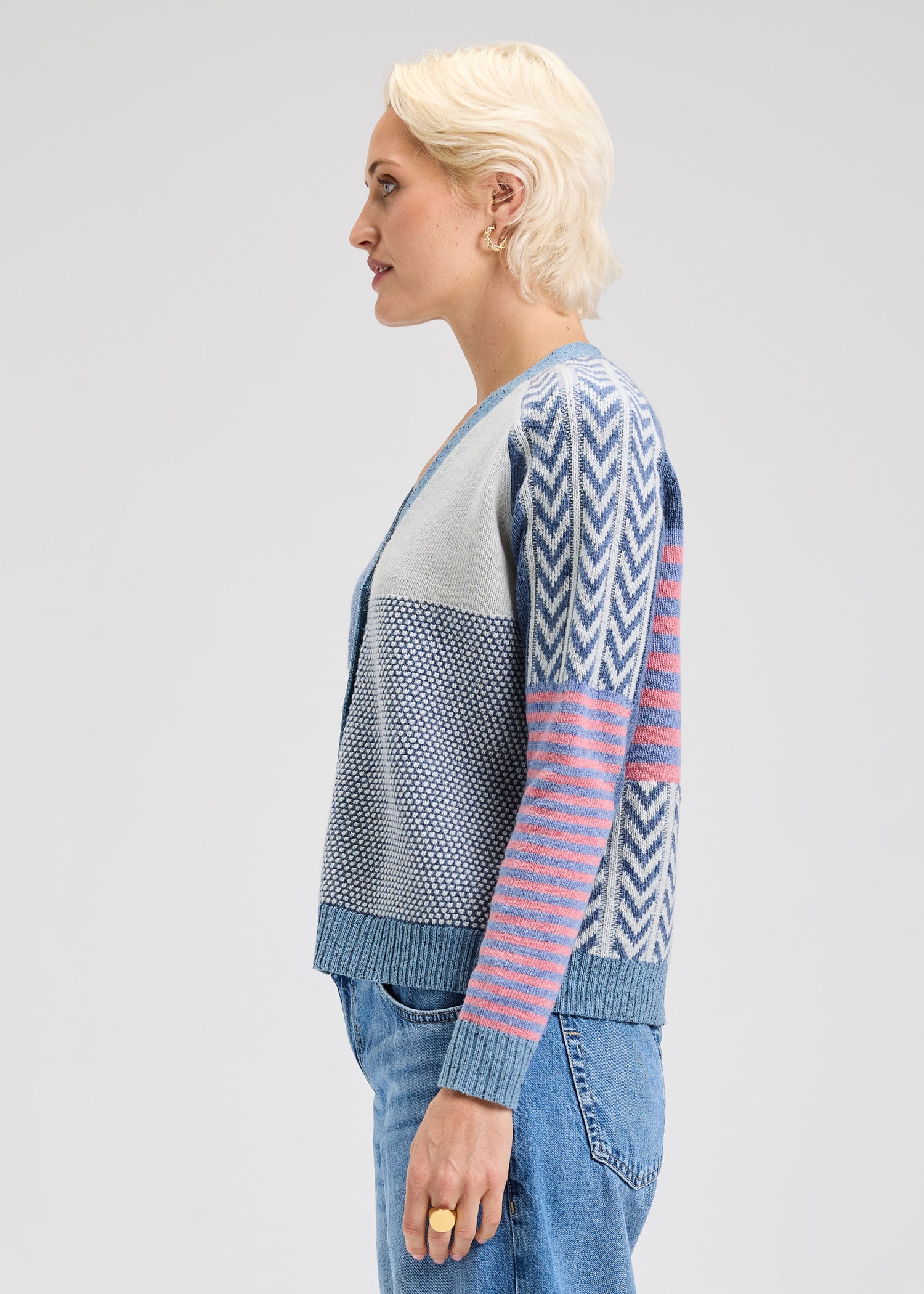Zaket & Plover Textured Cardigan