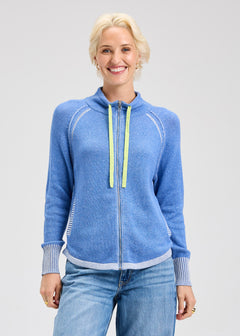 Zaket & Plover Two Tone Zip Up Hoodie