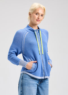 Zaket & Plover Two Tone Zip Up Hoodie