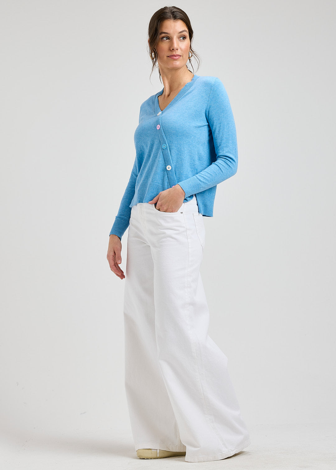 Zaket & Plover Button Angle Sweater