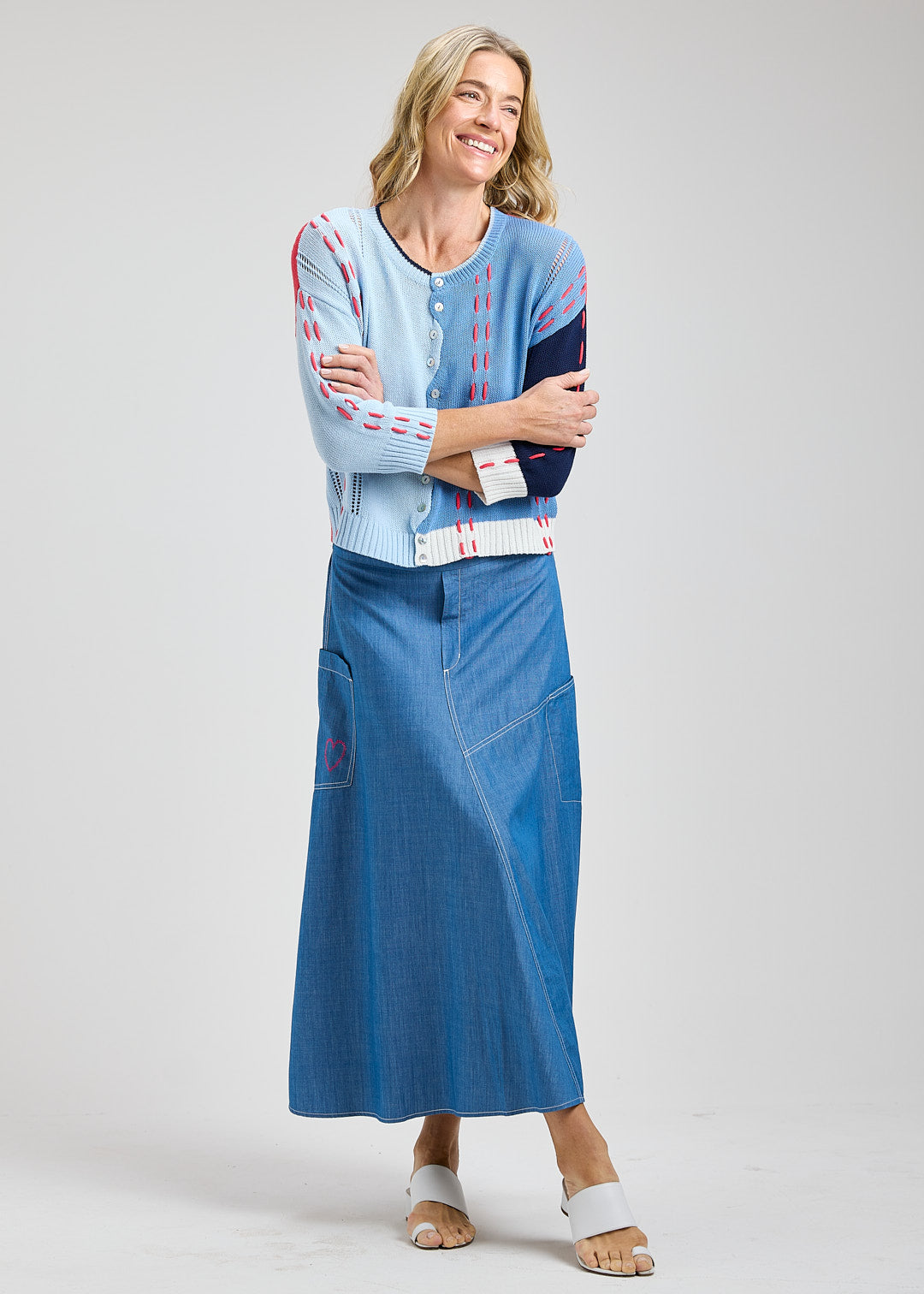 Zaket & Plover Thread Detail Cardigan