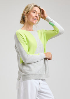 Zaket & Plover Spot On Boat Neck Sweater