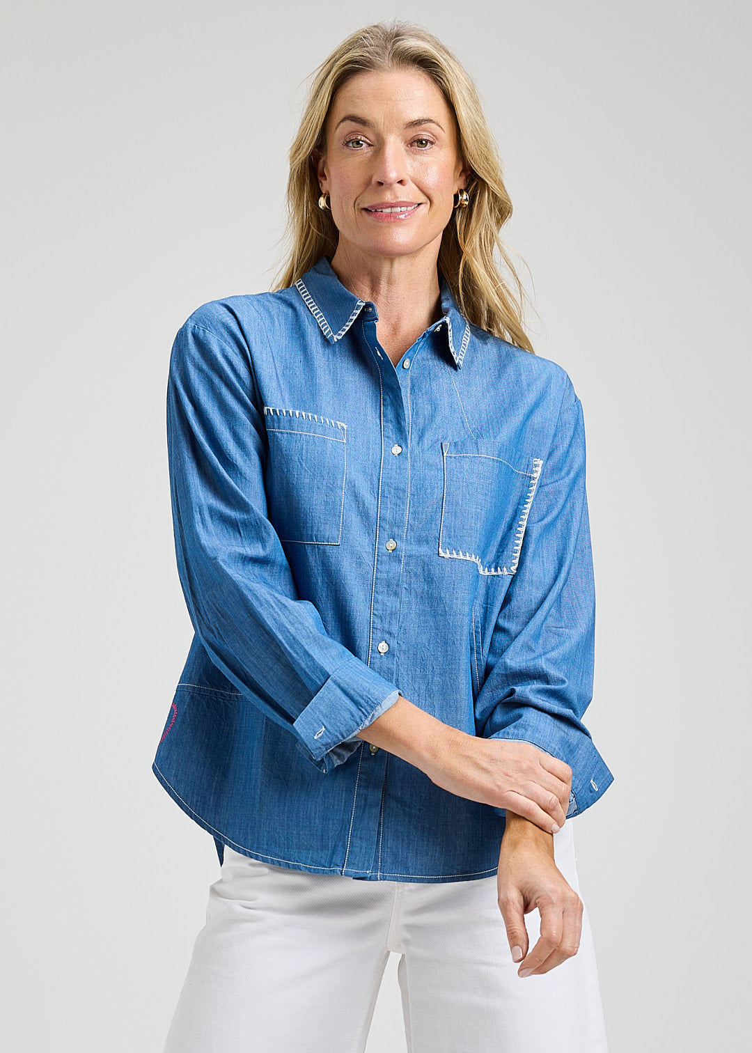 Zaket & Plover Handwork Denim Shirt