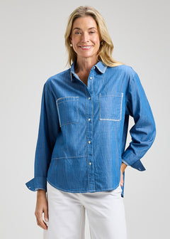 Zaket & Plover Handwork Denim Shirt