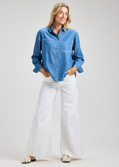 Zaket & Plover Handwork Denim Shirt