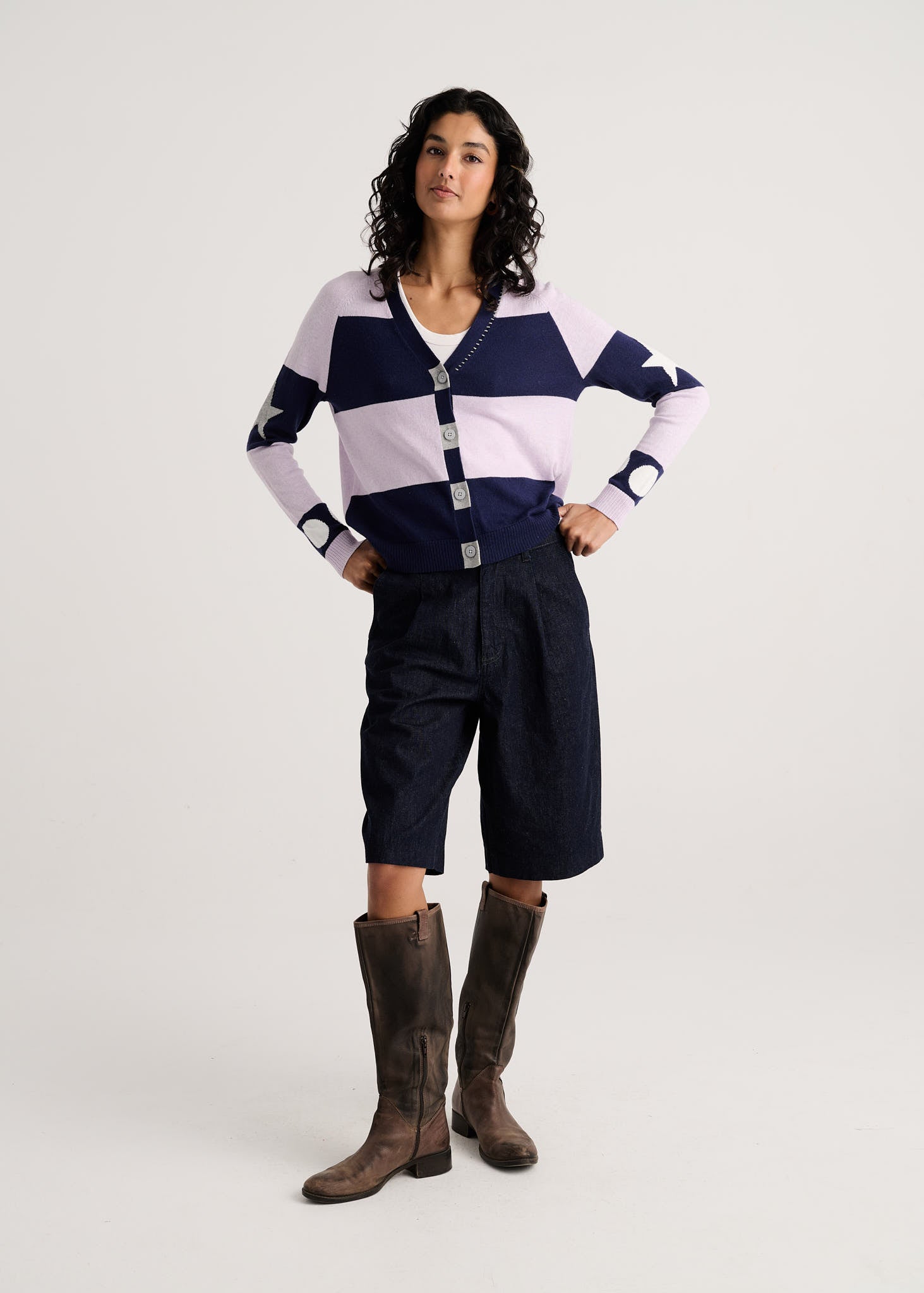 Zaket & Plover Stars And Spots Cardigan