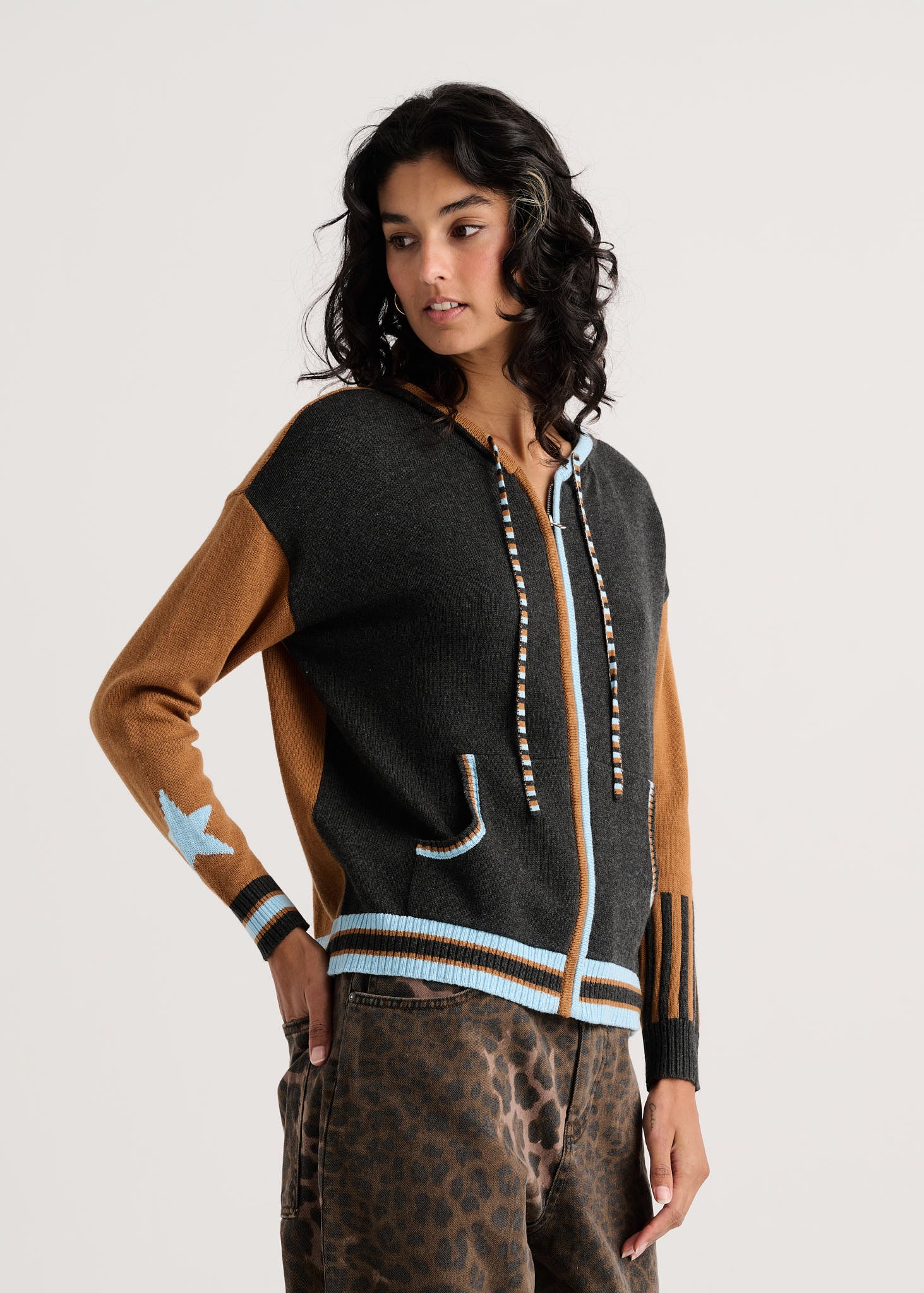 Zaket & Plover Stars Zip Up Hoodie