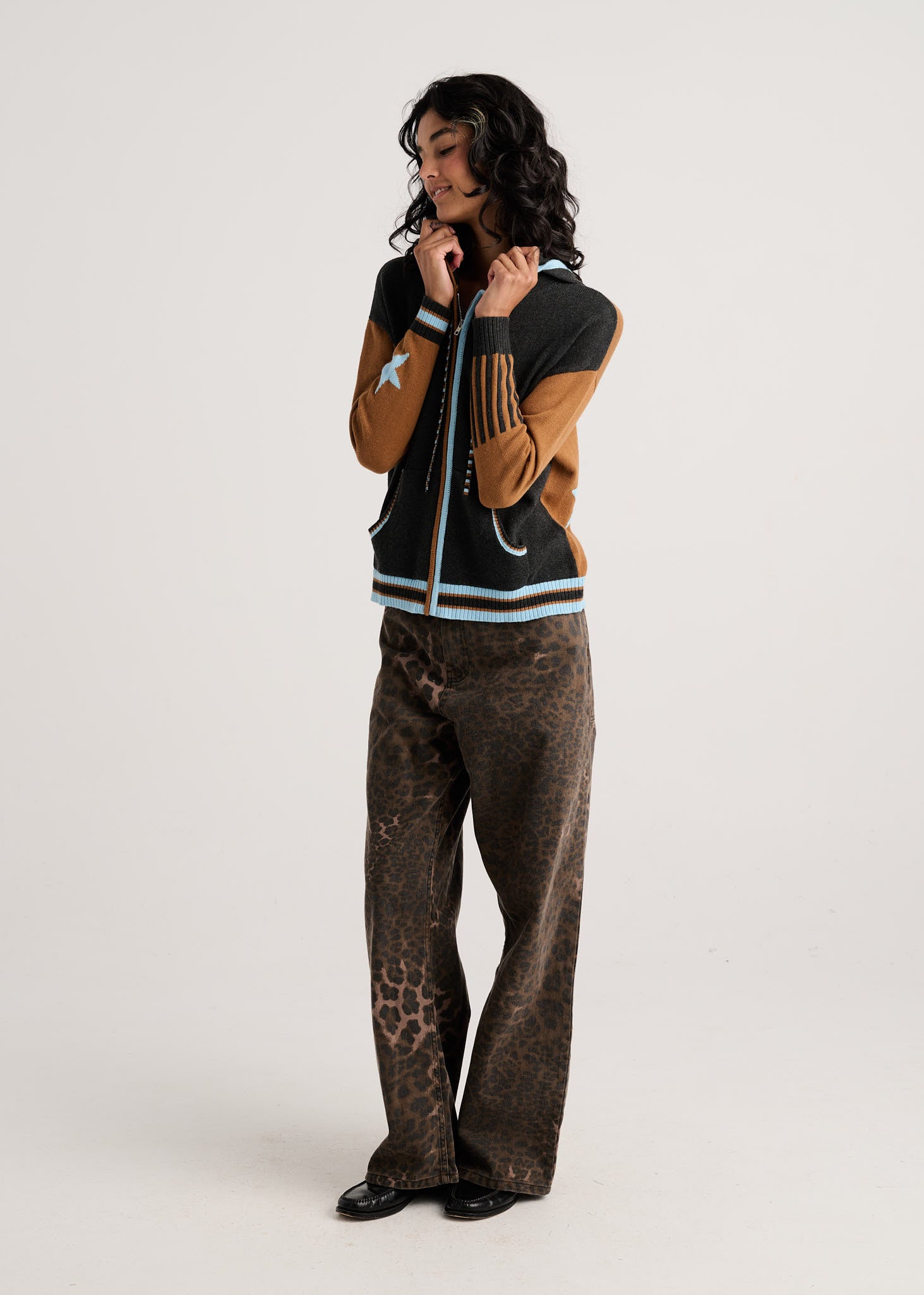 Zaket & Plover Stars Zip Up Hoodie