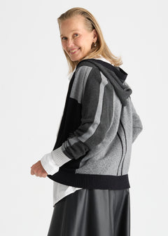 Zaket & Plover Plaited Zip Up Hoodie