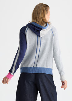 Zaket & Plover Plaited Zip Up Hoodie