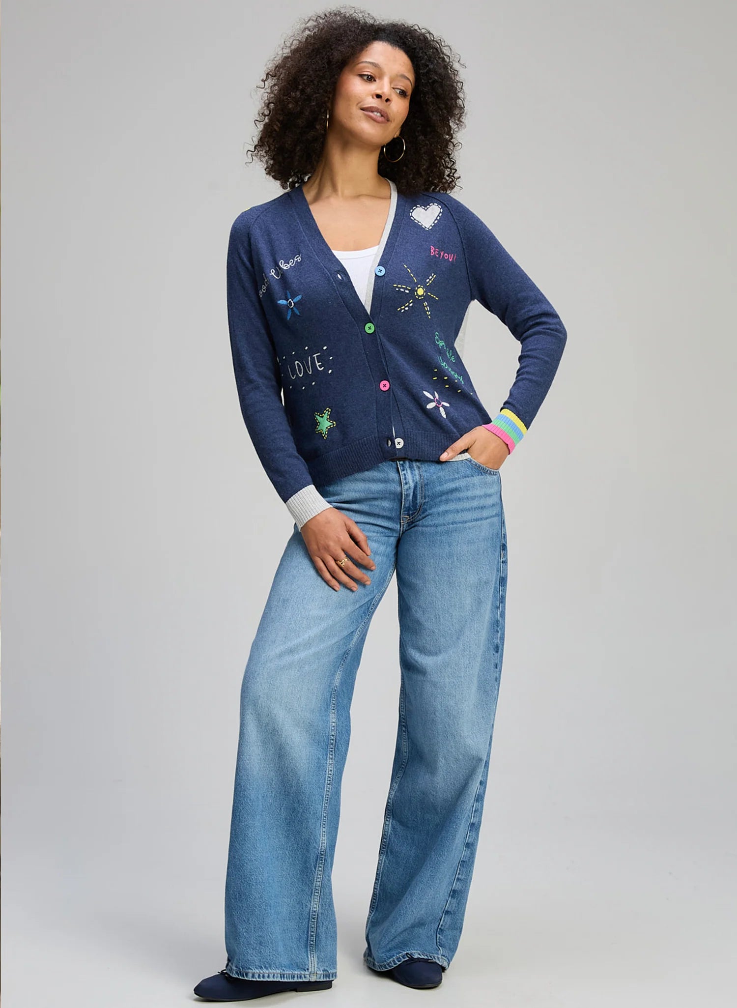 Zaket & Plover Good Vibes Cardigan