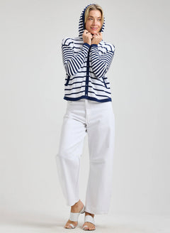 Zaket & Plover Multi Stripe Hoodie