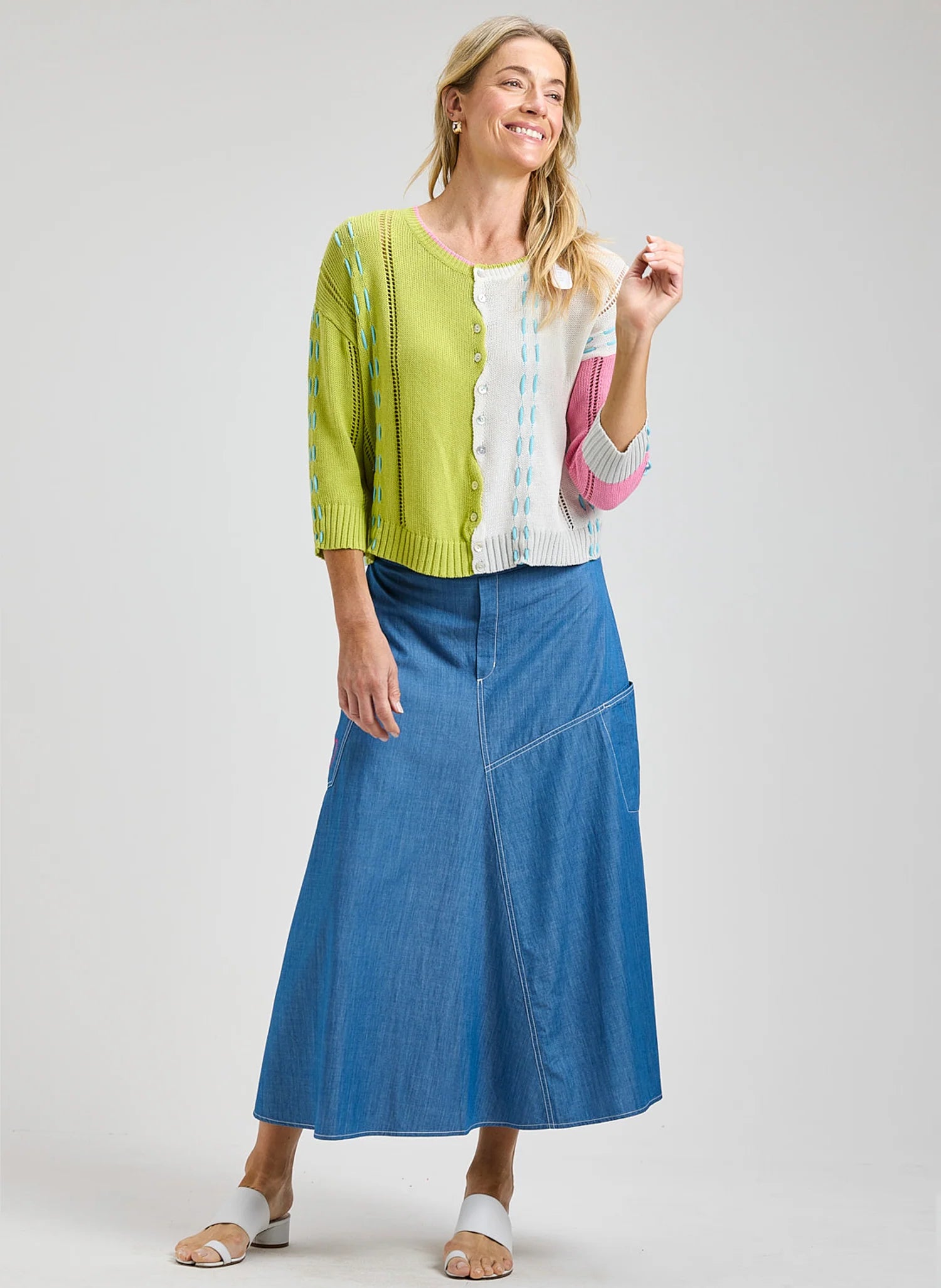 Zaket & Plover Thread Detail Cardigan