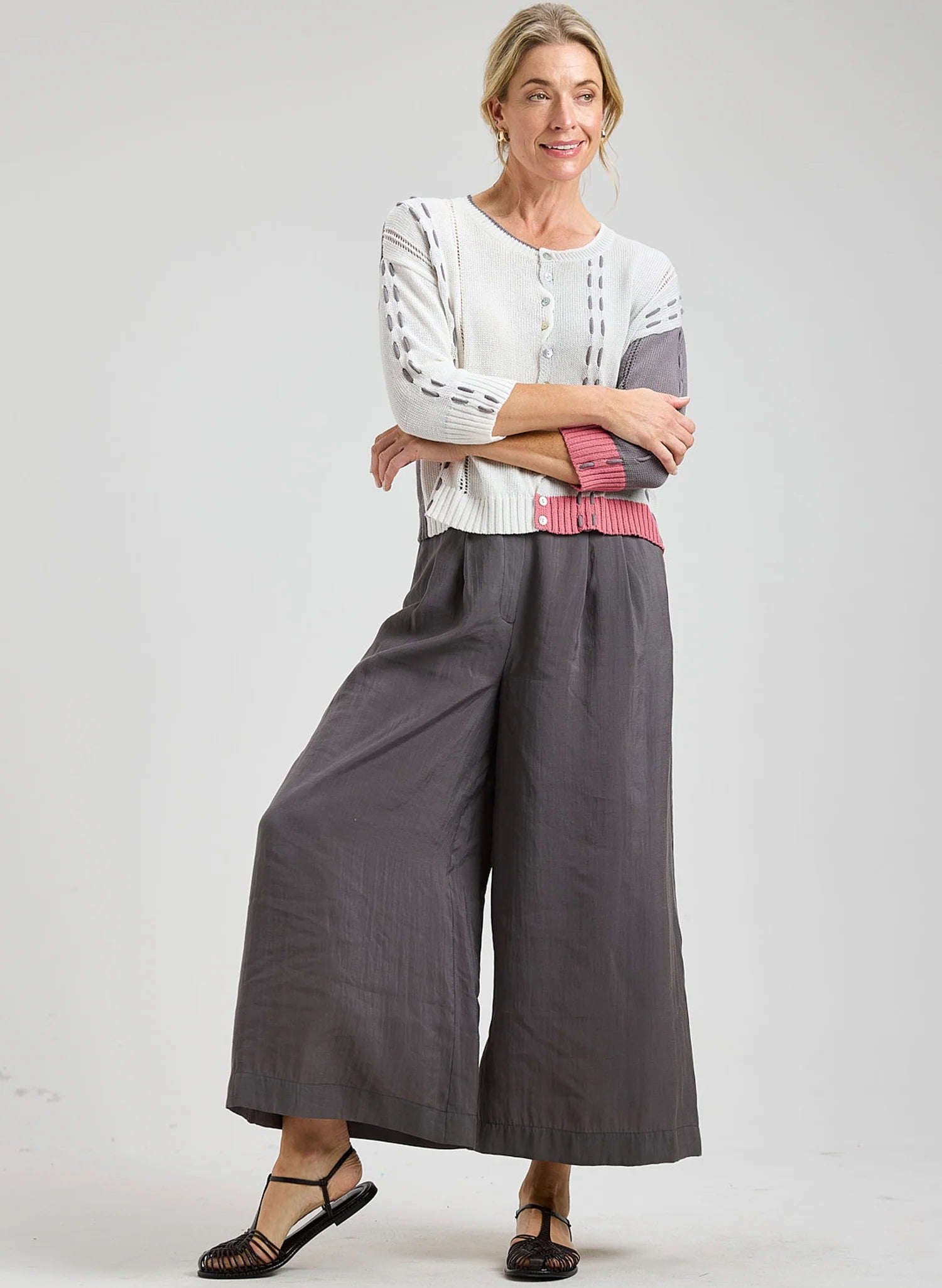 Zaket & Plover Thread Detail Cardigan