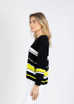 Zaket & Plover Crop Stripe Sweater
