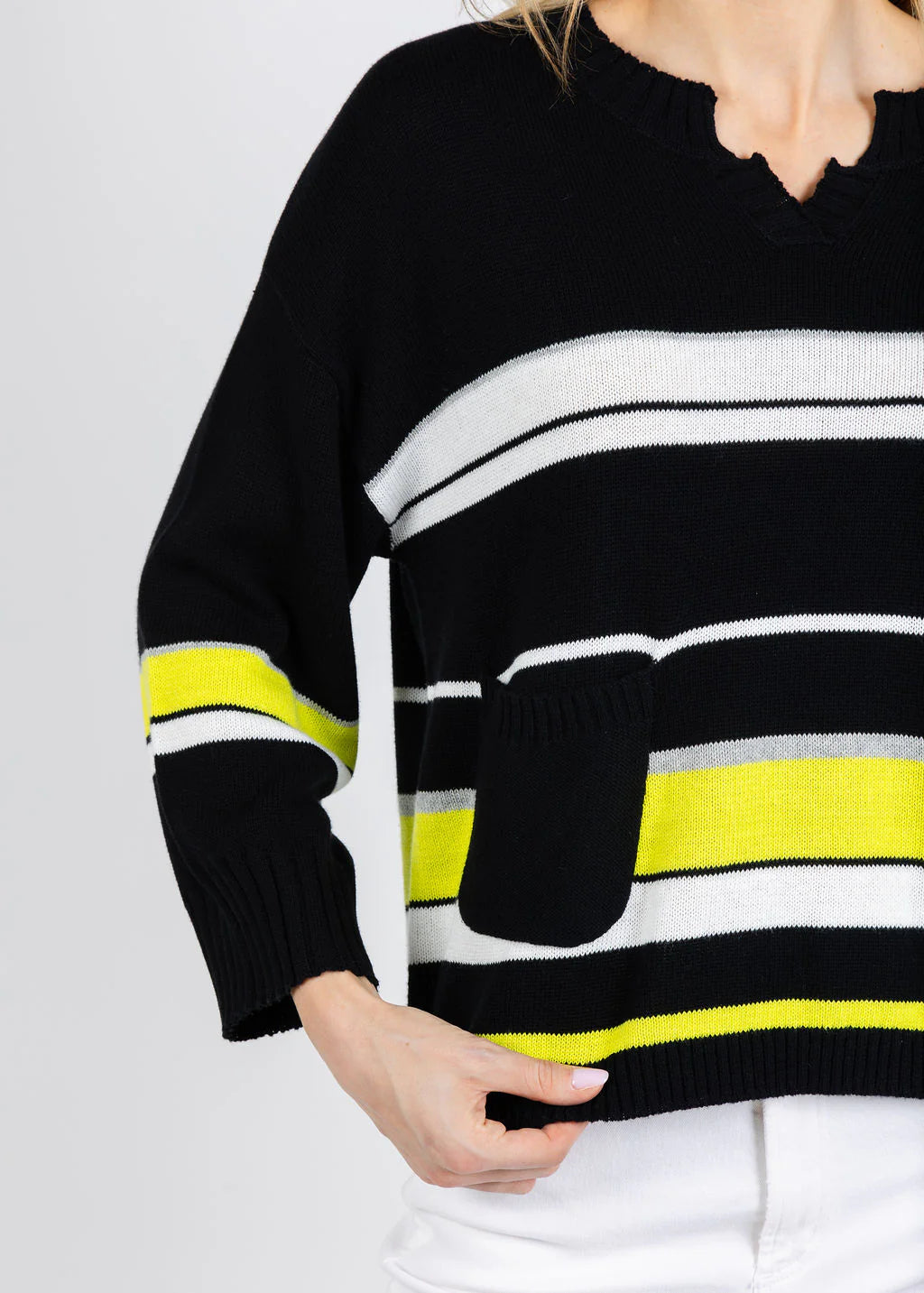 Zaket & Plover Crop Stripe Sweater