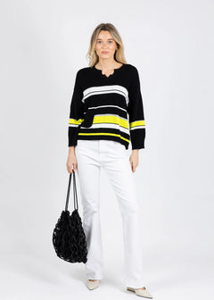 Zaket & Plover Crop Stripe Sweater