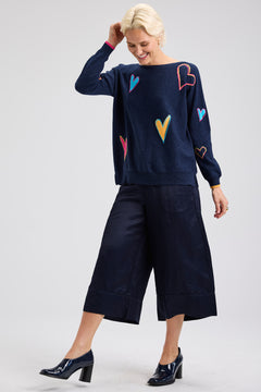 Zaket & Plover Intarsia Hearts Sweater