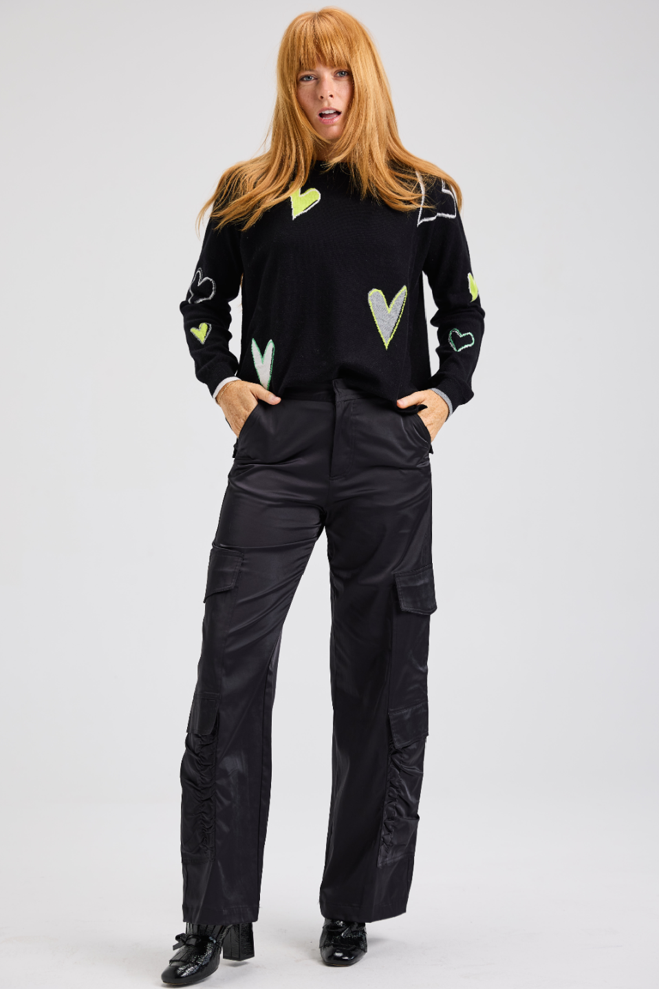 Zaket & Plover Intarsia Hearts Sweater