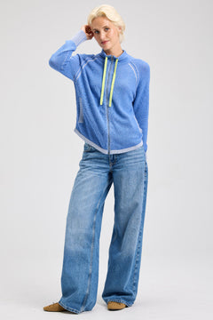 Zaket & Plover Two Tone Zip Up Hoodie