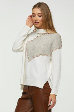 Zaket & Plover Shoulder Patch Sweater