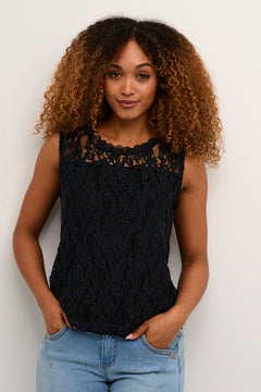 Cream Kit Lace Top