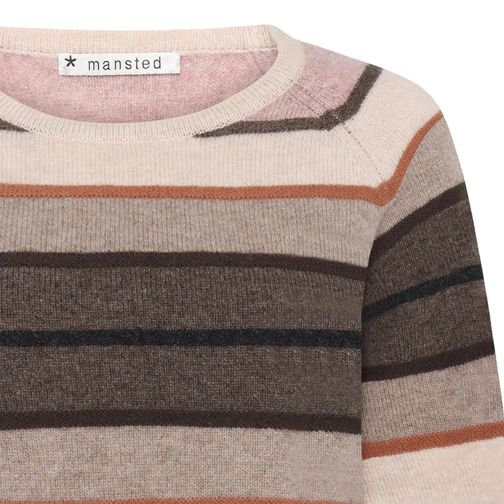 Mansted Aline Striped Wool Crewneck Sweater