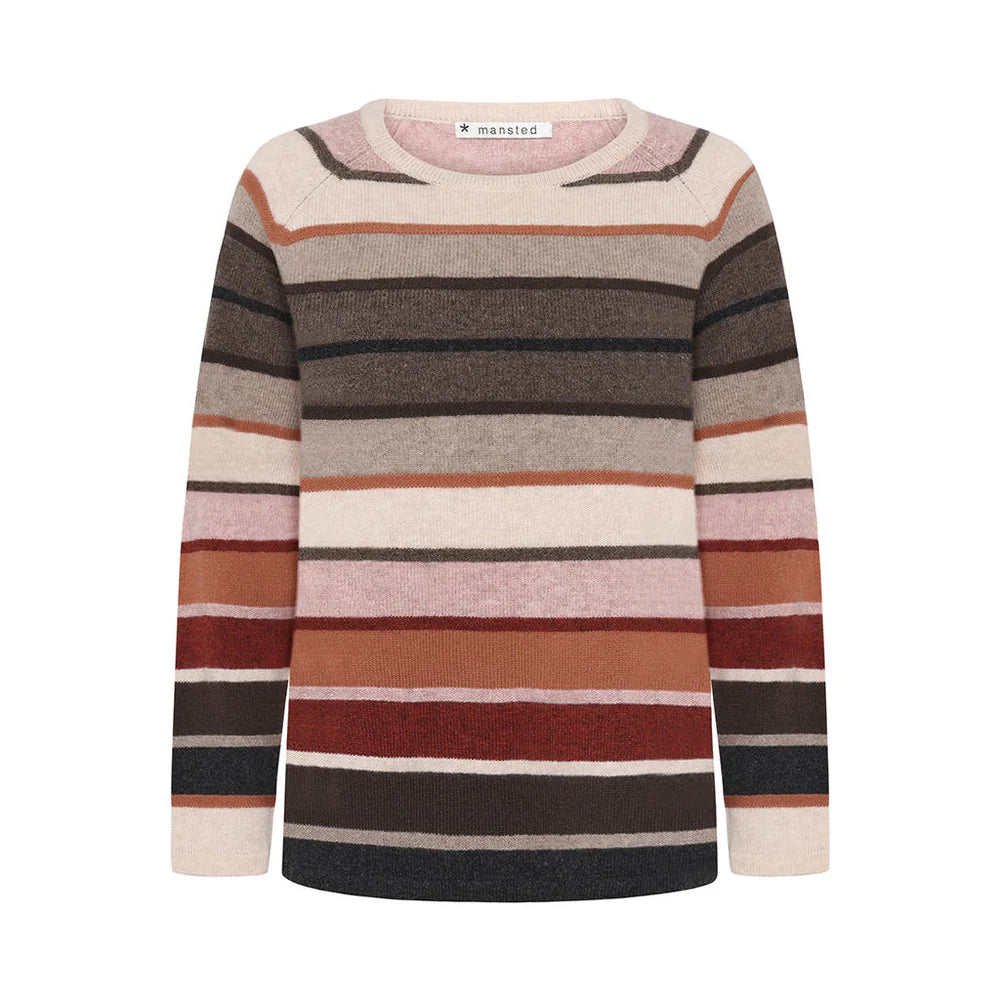 Mansted Aline Striped Wool Crewneck Sweater