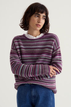 Seasalt Fruity Striped Merino Blend Jumper
