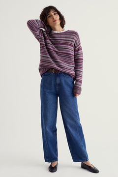 Seasalt Fruity Striped Merino Blend Jumper