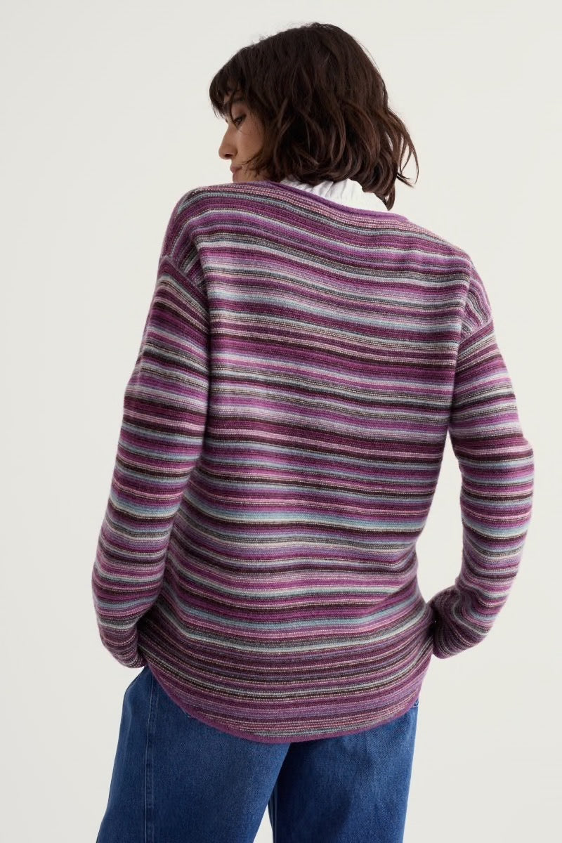 Seasalt Fruity Striped Merino Blend Jumper