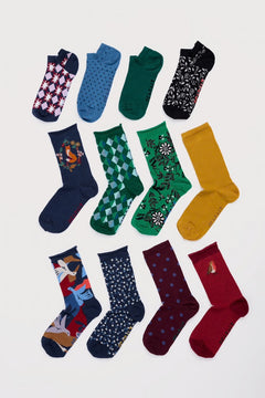 Seasalt Advent Calendar Of 12 Seasalt Socks