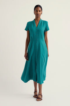 Seasalt Carved Wood Linen Dress