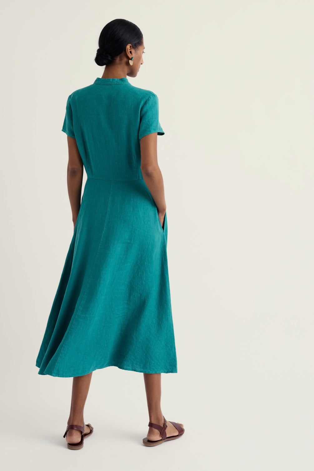 Seasalt Carved Wood Linen Dress