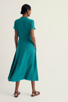 Seasalt Carved Wood Linen Dress