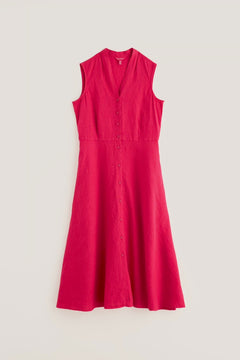 Seasalt Carved Wood Sleeveless Linen Dress